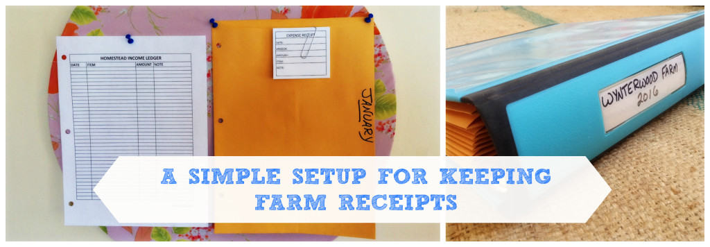 keeping farm receipts