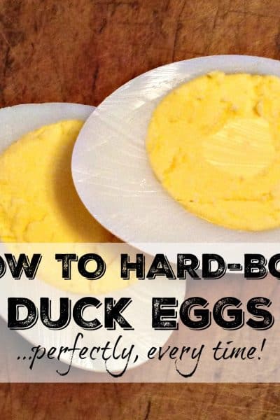 how to hard-boil duck eggs