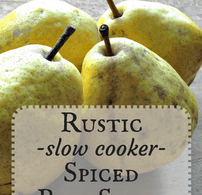 slow cooker spiced pear sauce pinterest