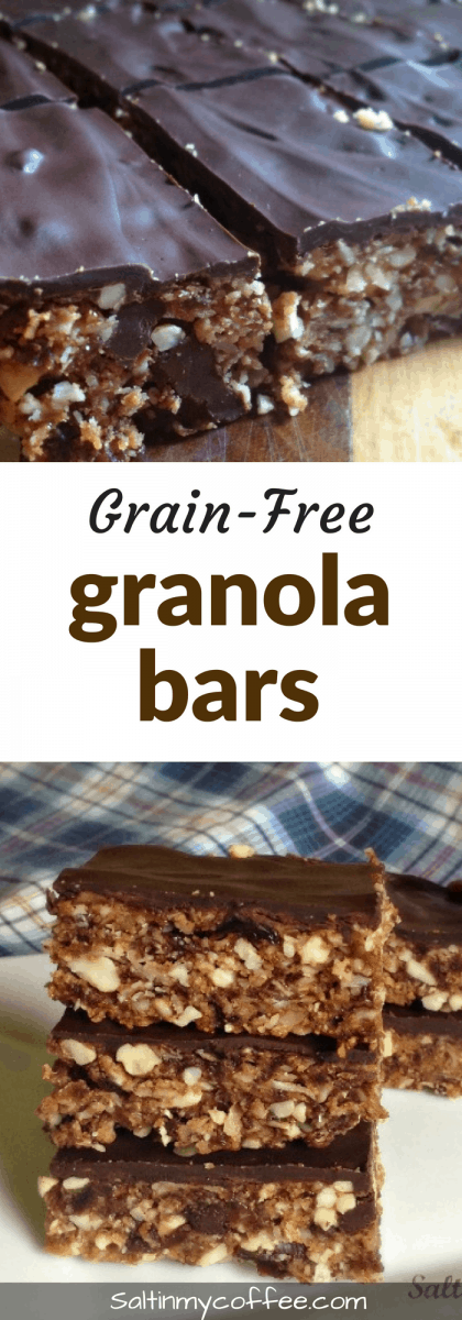 grain-free granola bars, paleo, and gluten-free