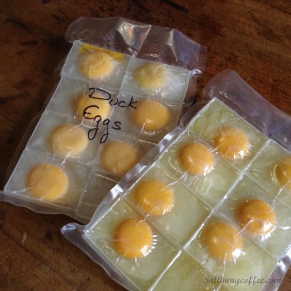 How to freeze duck eggs