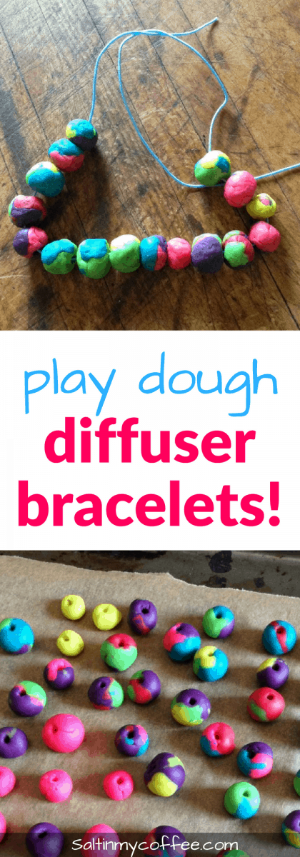 play dough diffuser bracelets