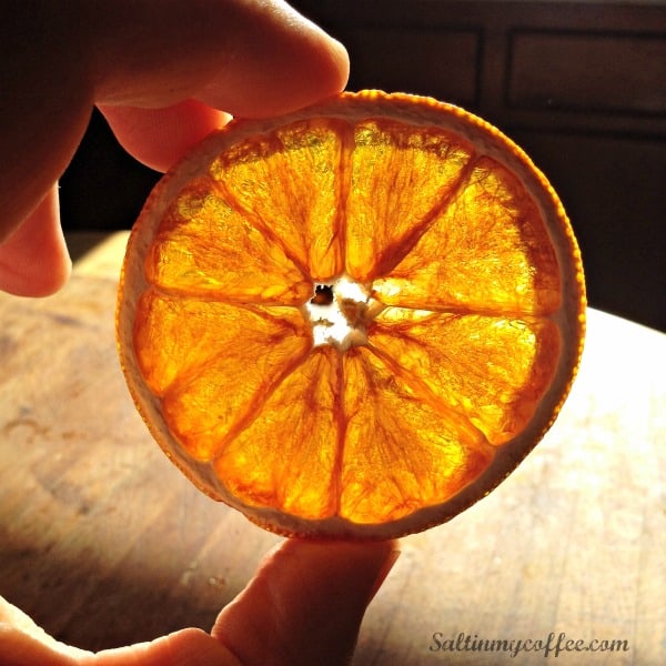 how to dry orange slices for decorations