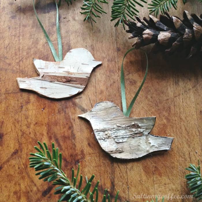 Birch Bird Ornaments