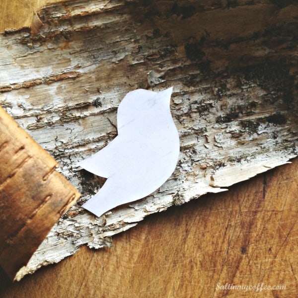 template for birch bird ornaments