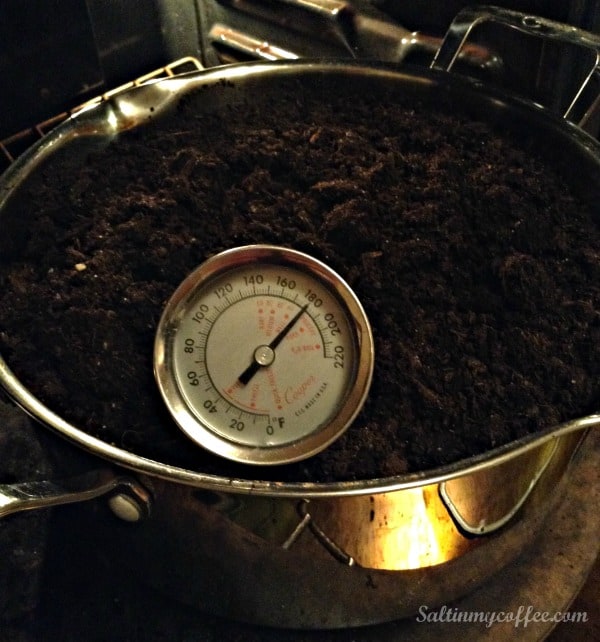 temperature for pasteurizing potting soil