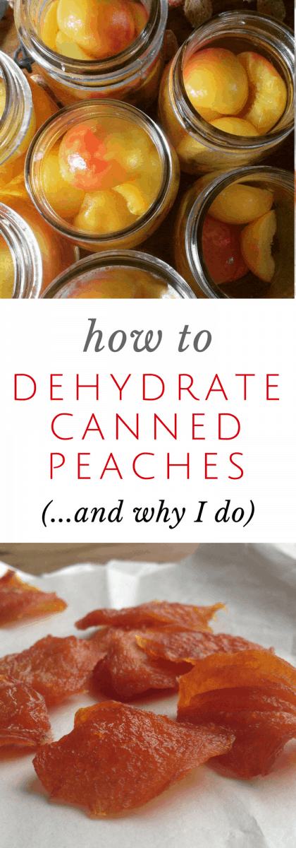 dehydrate canned peaches