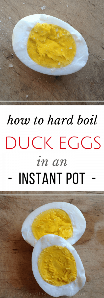 how to hard-boil duck eggs in an instant pot