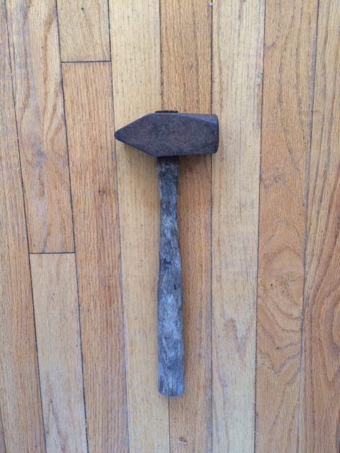 vintage blacksmithing hammer