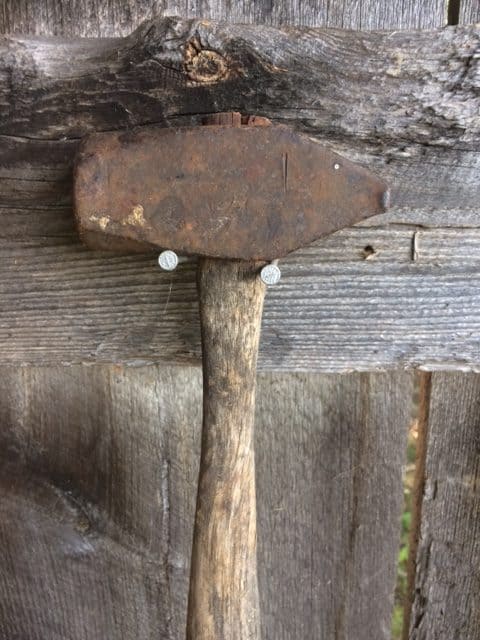 finding metal for forging - old hammer