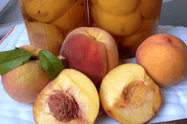 pressure canning peaches