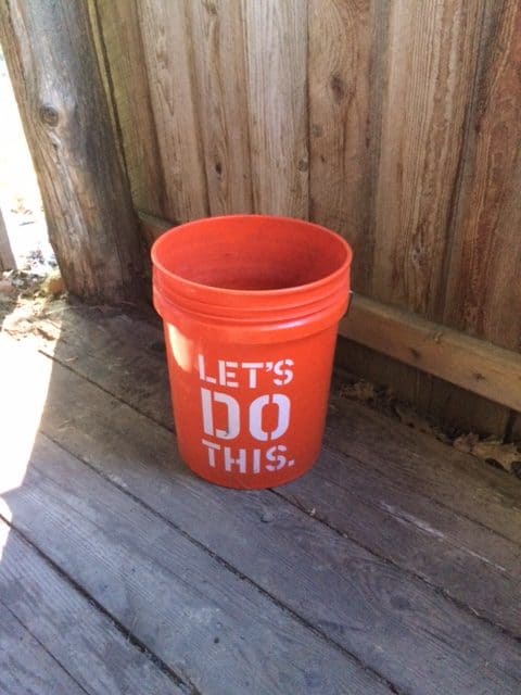 quenching bucket for blacksmithing