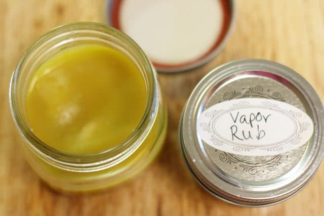 homemade vapor rub in jar