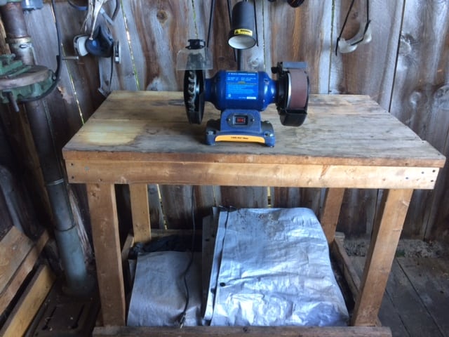 work bench for blacksmithing