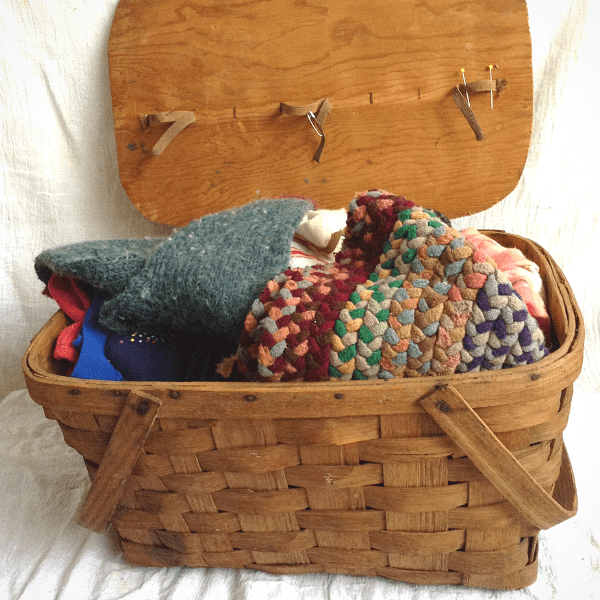 a functional mending basket