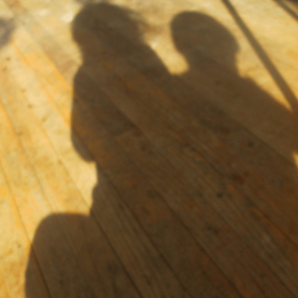 mother and daughter shadows