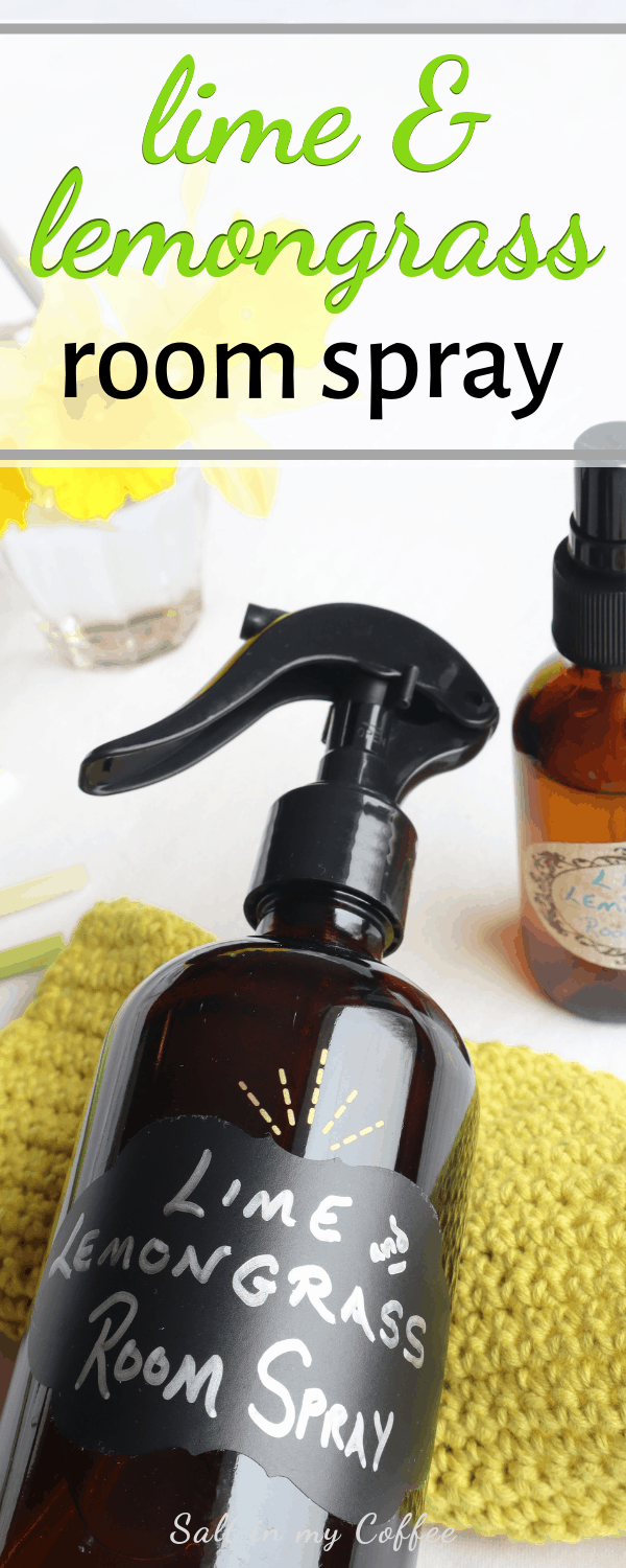 lime and lemongrass essential oil spray