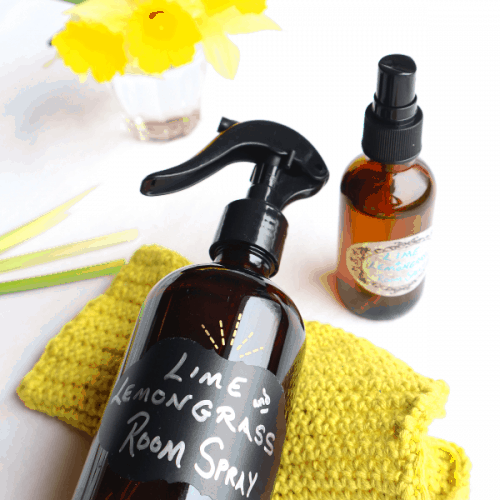 lime and lemongrass essential oil room spray