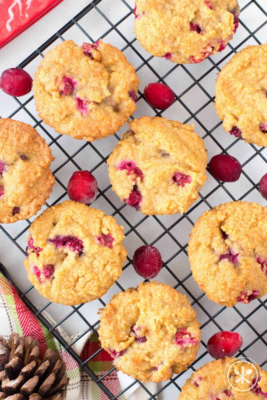 paleo cranberry orange muffins