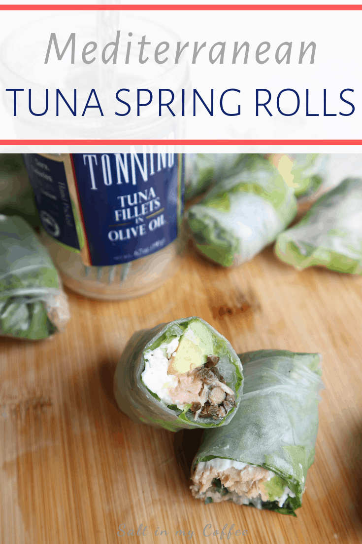 Mediterranean Tuna Spring Rolls - Salt in my Coffee