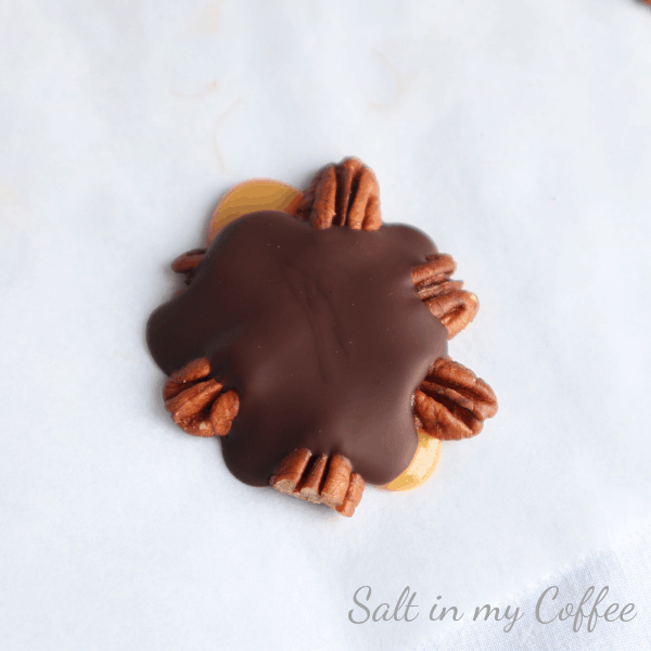 Paleo maple pecan turtle candy