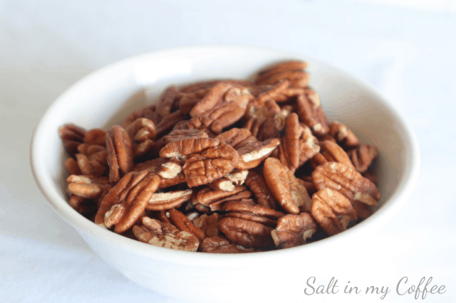 Pecans for paleo caramel turtles