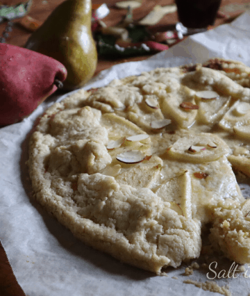 gluten free pear and mascarpone galette