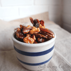 paleo honey ginger spiced nuts