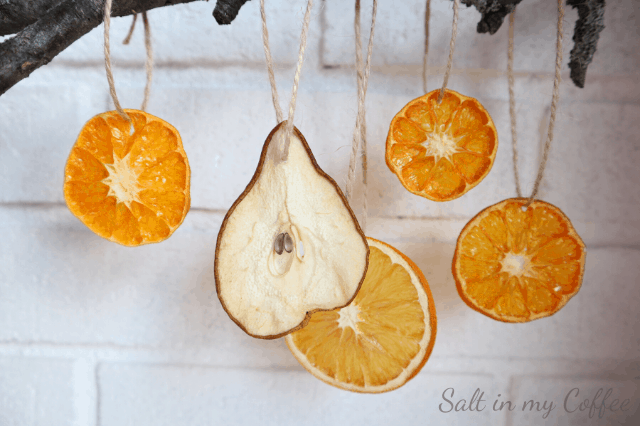 how to dry pears for ornaments and decorations