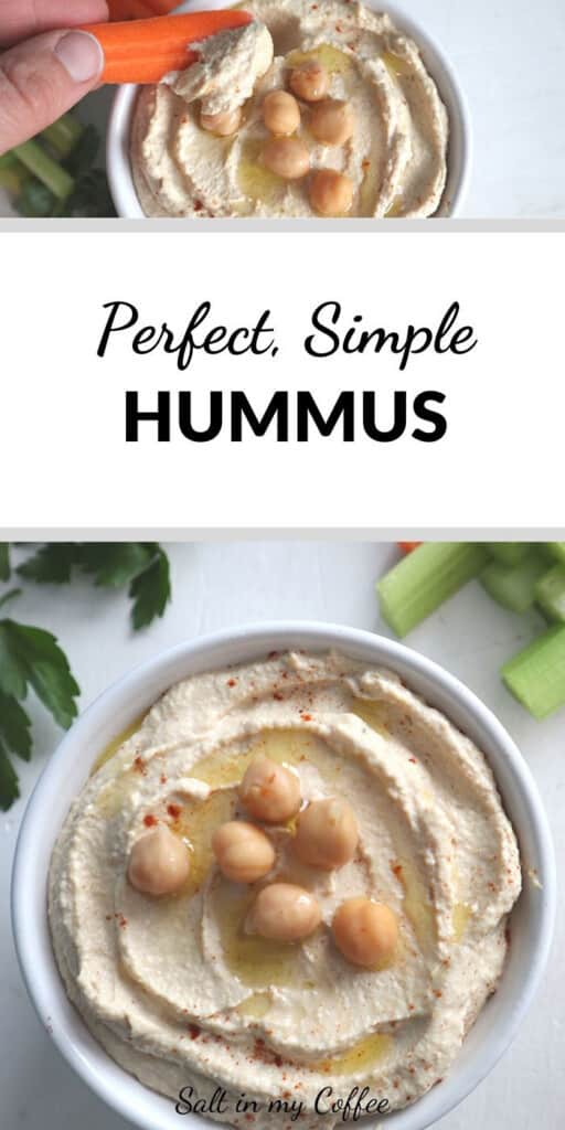 Perfect, Simple Hummus Recipe - Salt in my Coffee