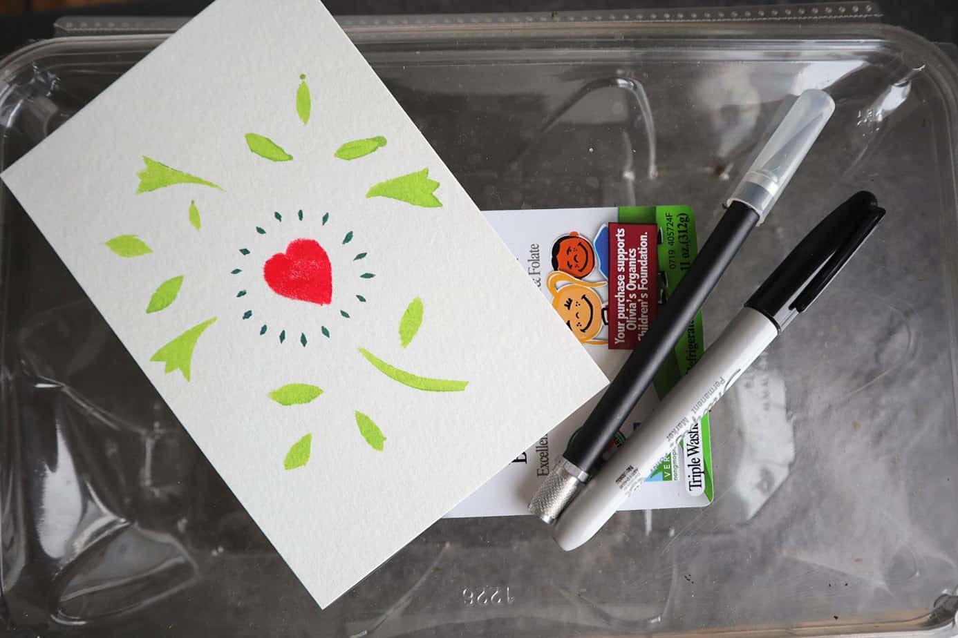 How to Make Stencils From Old Lettuce Tubs - Salt in my Coffee