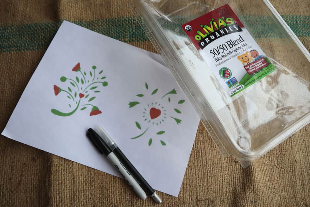 materials for making stencils at home 