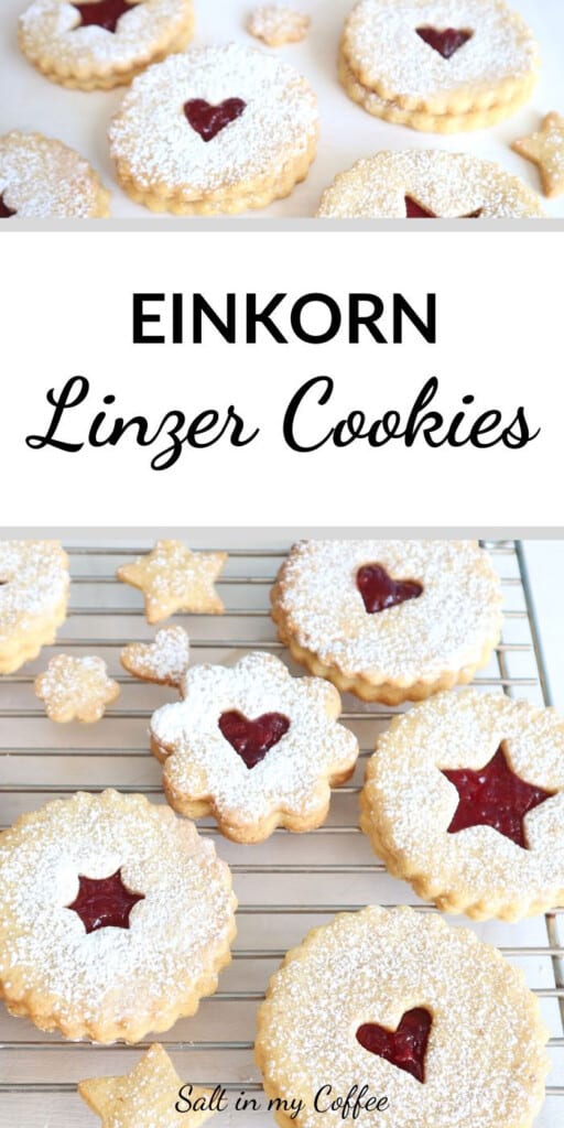 Einkorn Linzer Cookies