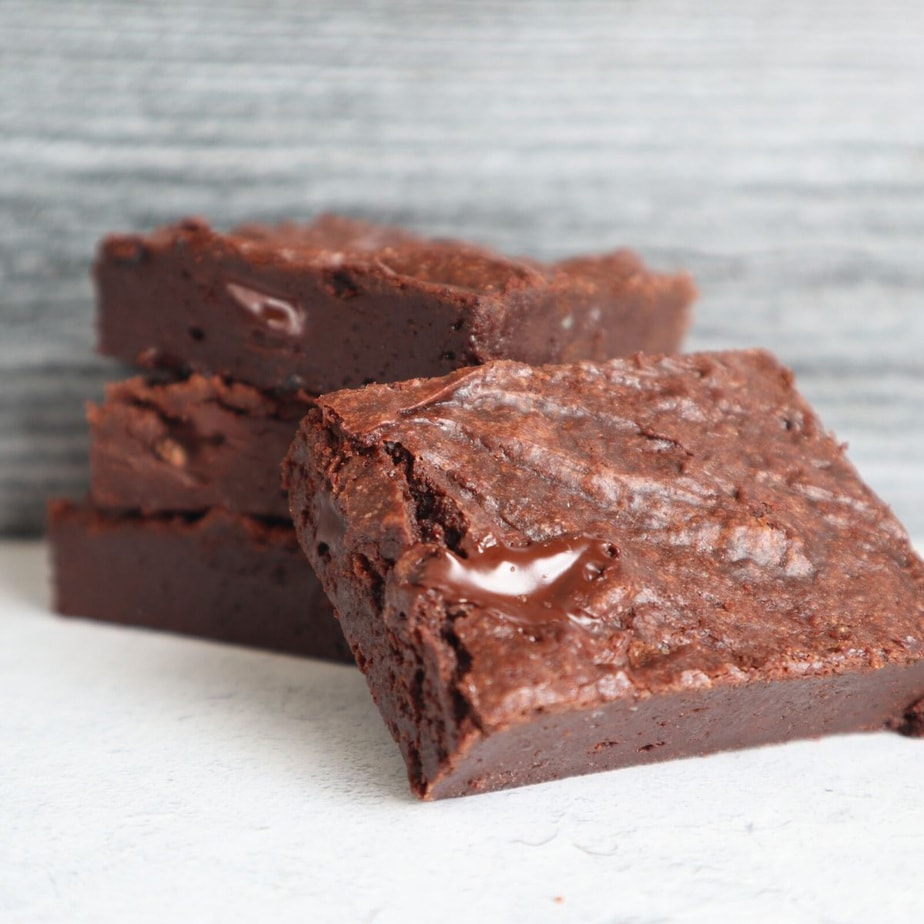 Einkorn double chocolate fudgy brownies