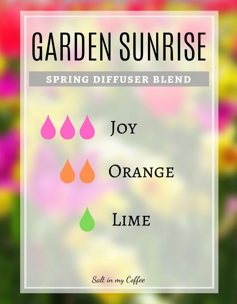 Spring diffuser blends - garden sunrise