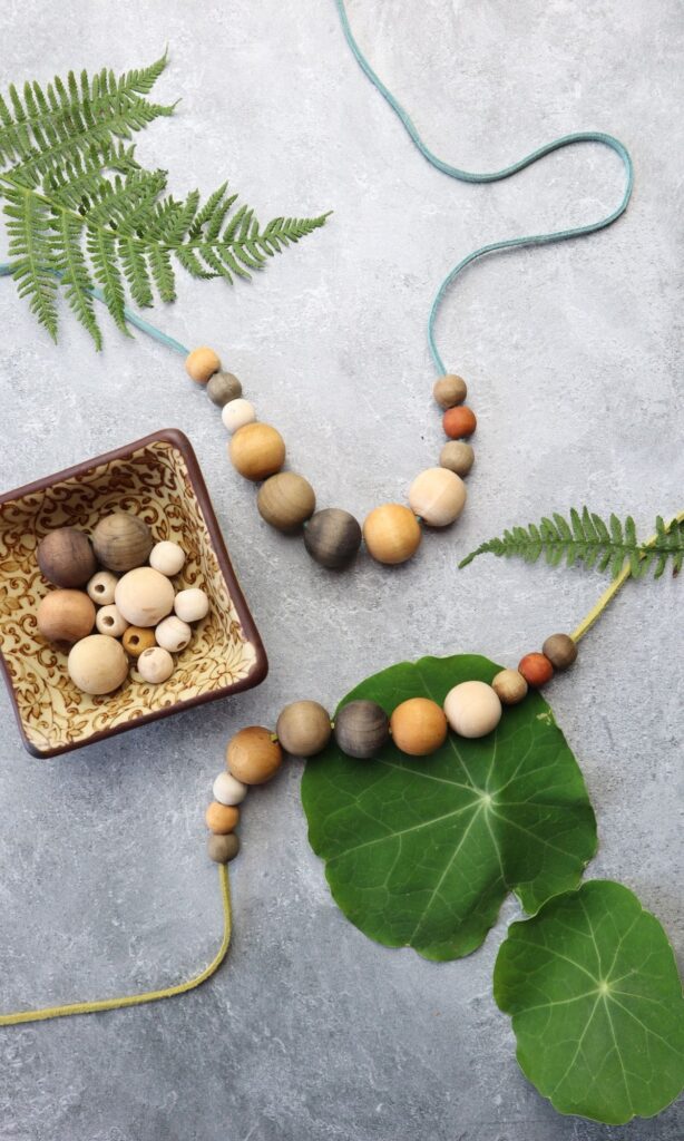 Wooden Bead Necklaces - Naturally Hand Dyed Beads – Poppy Jewelry Designs