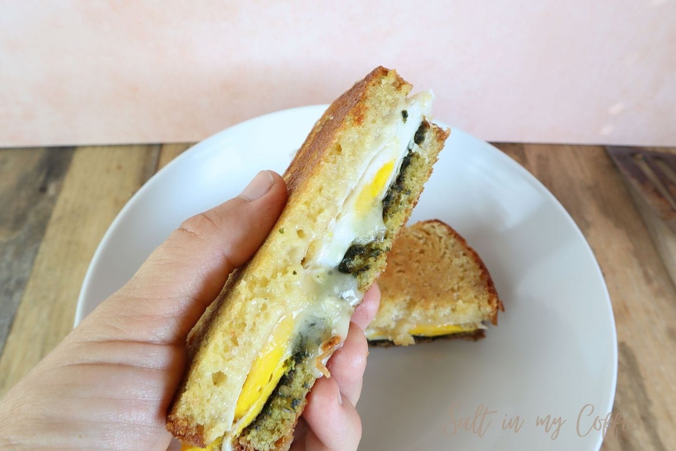 Duck Egg, Pesto & Brie Panini Salt in my Coffee
