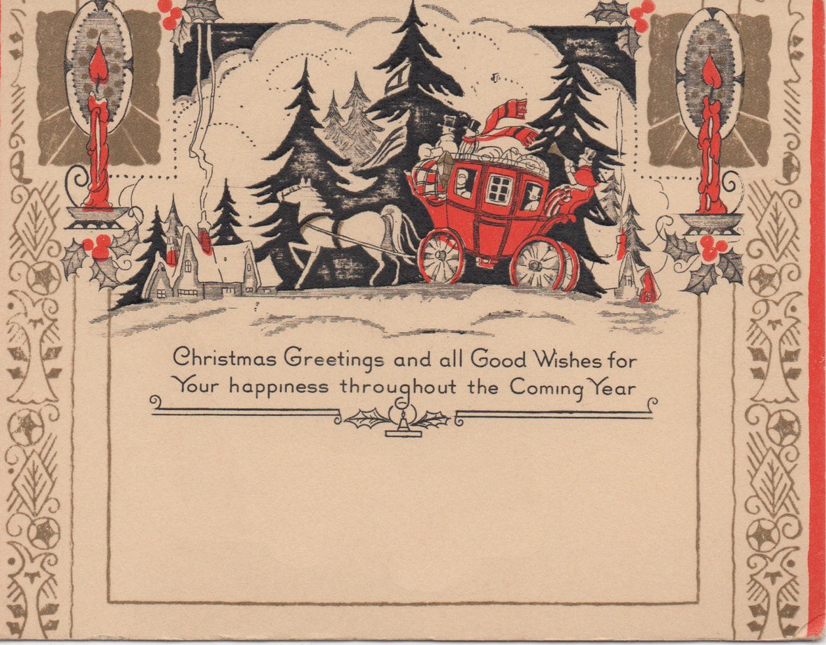 vintage christmas print