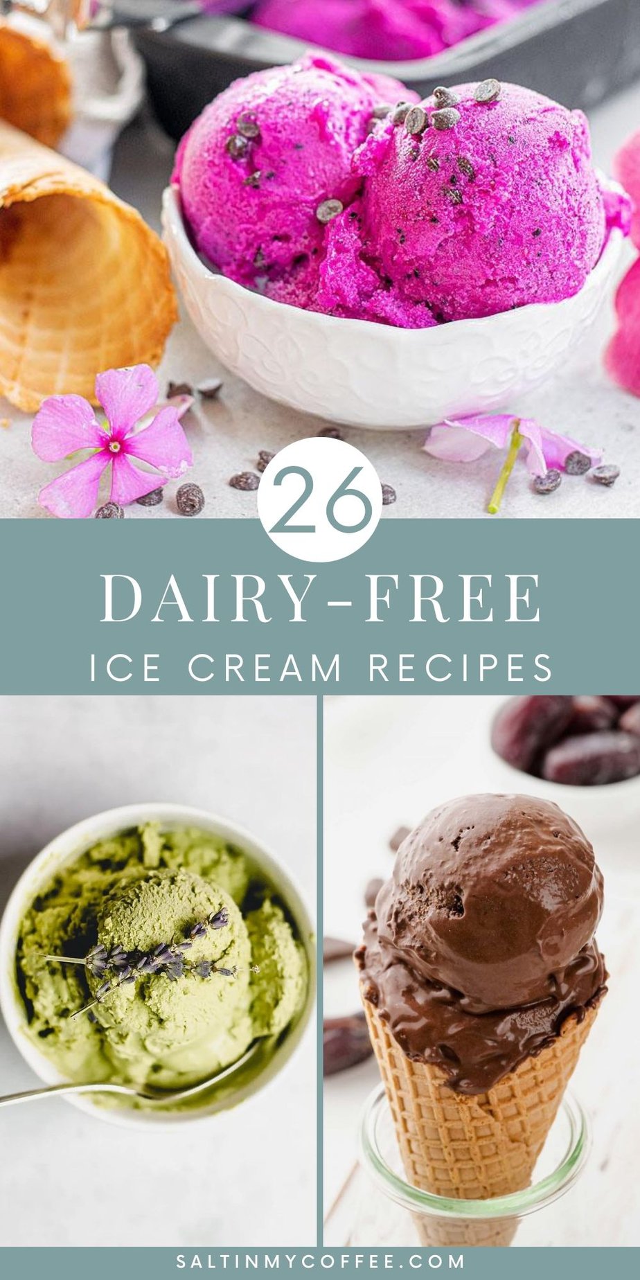 Vegan Lavender Ice Cream Recipe (Just 4 Ingredients!)