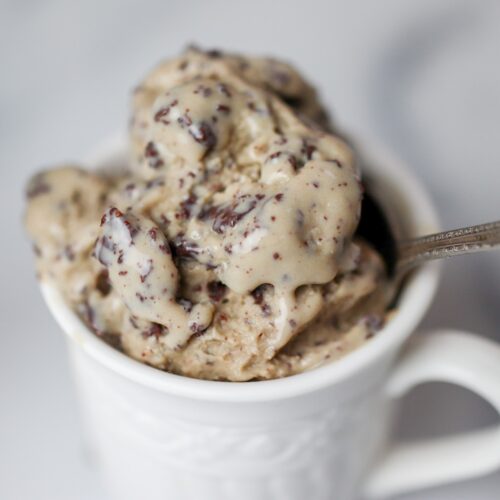 Dairy Free Espresso Ice Cream with Fudge Swirl - Salt in my Coffee