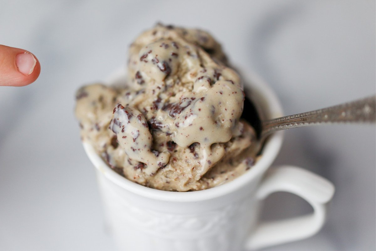 Easy Espresso Coffee Cookie Dough Ice Cream Recipe