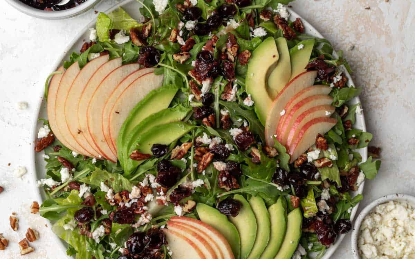 large plate of salad