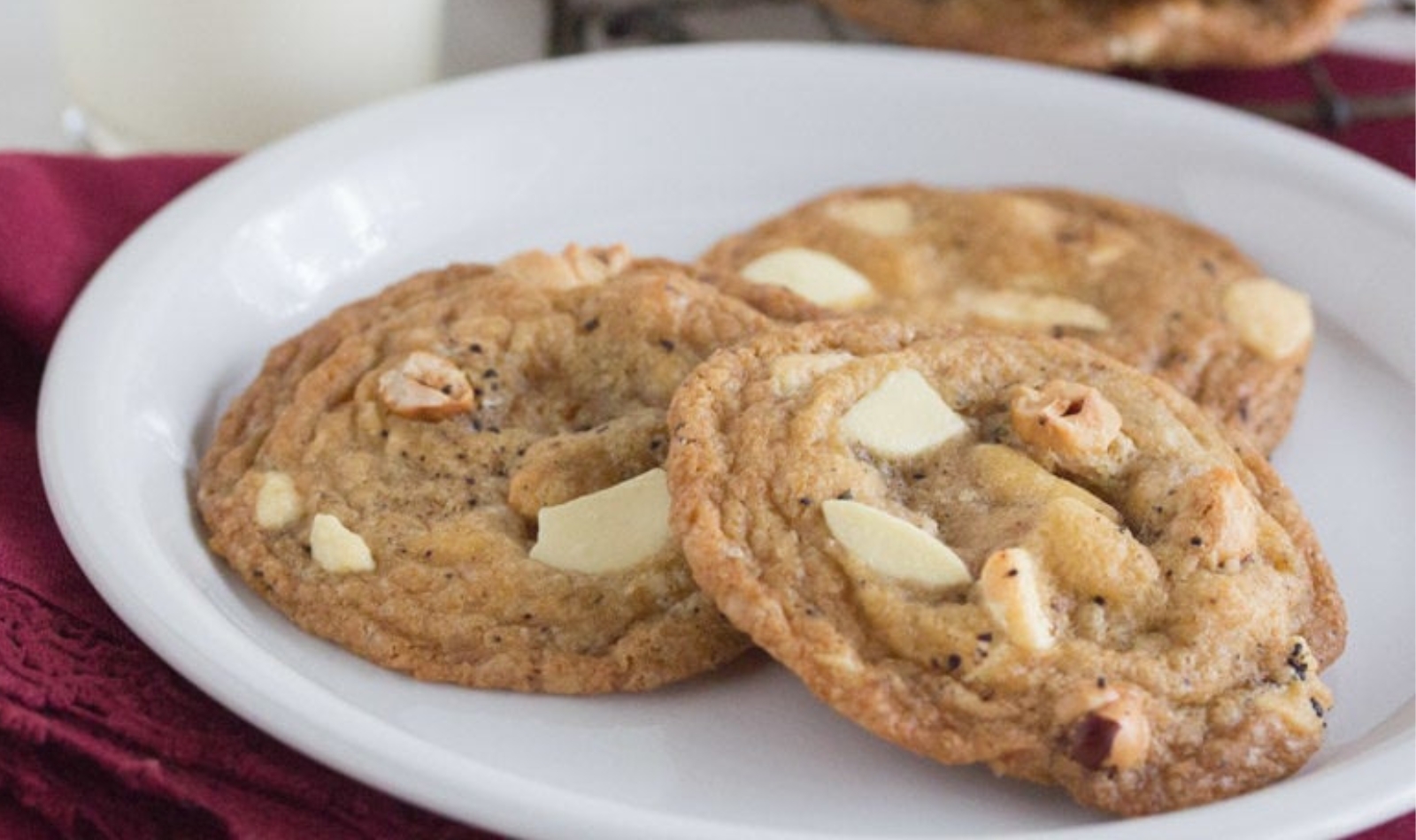 coffee cookies with white chocolate chips