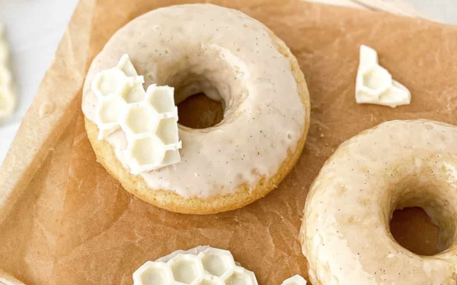 honey donuts with honey vanilla glaze