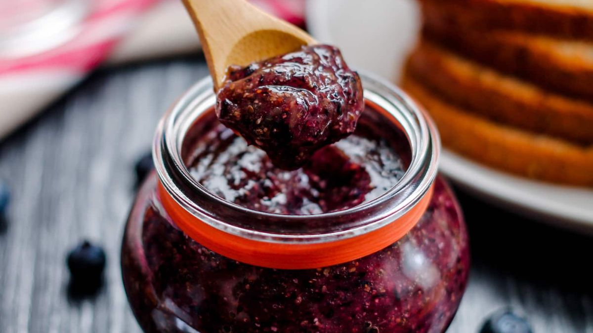 Blueberre and chia jam