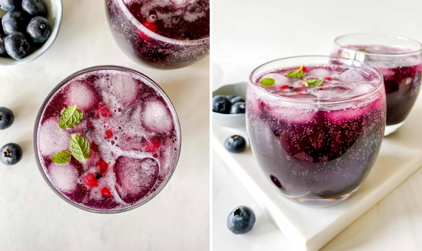 blueberry mocktails