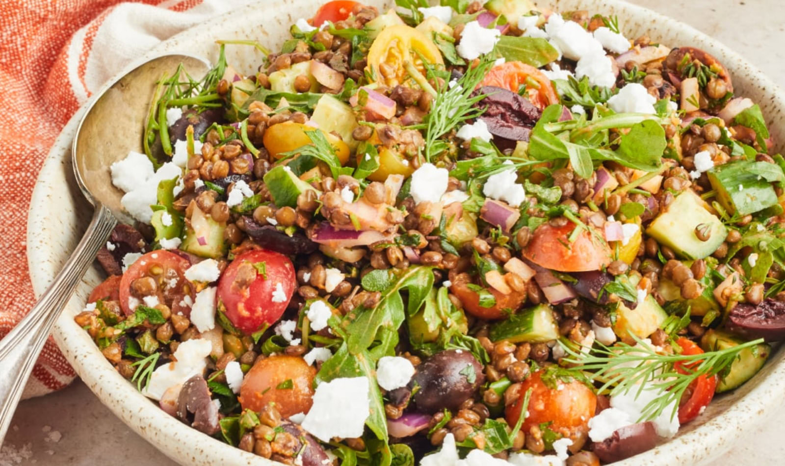 a greek lentil salad