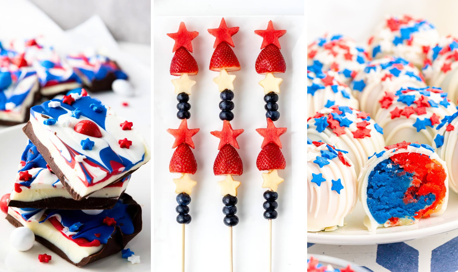 red white and blue recipes for Memorial Day