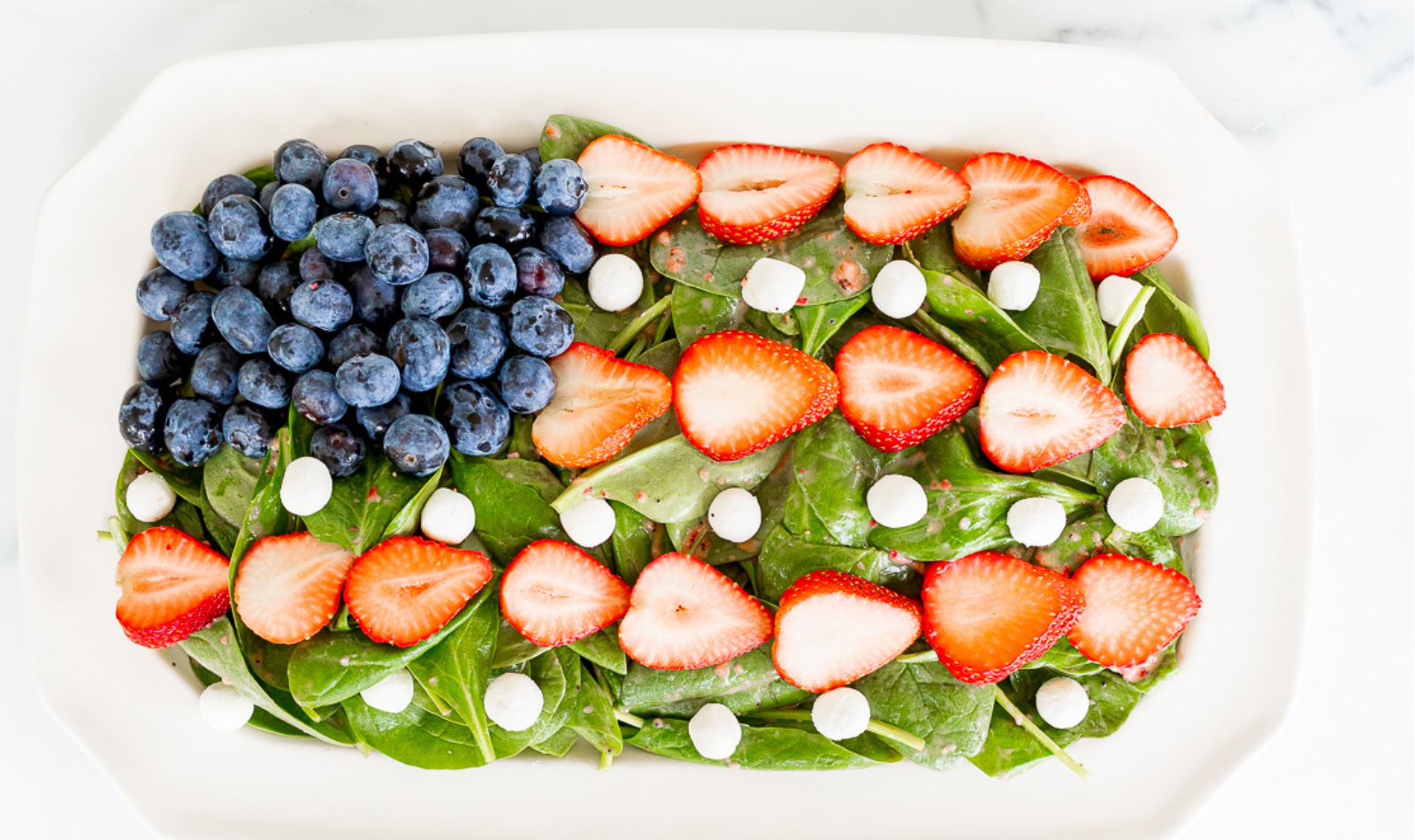 red white and blue salad