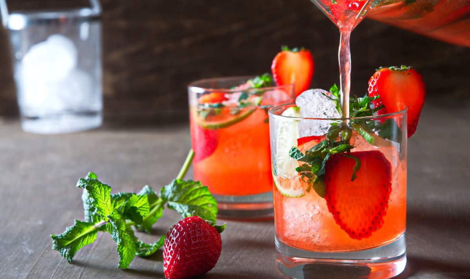 strawberry mojito mocktails